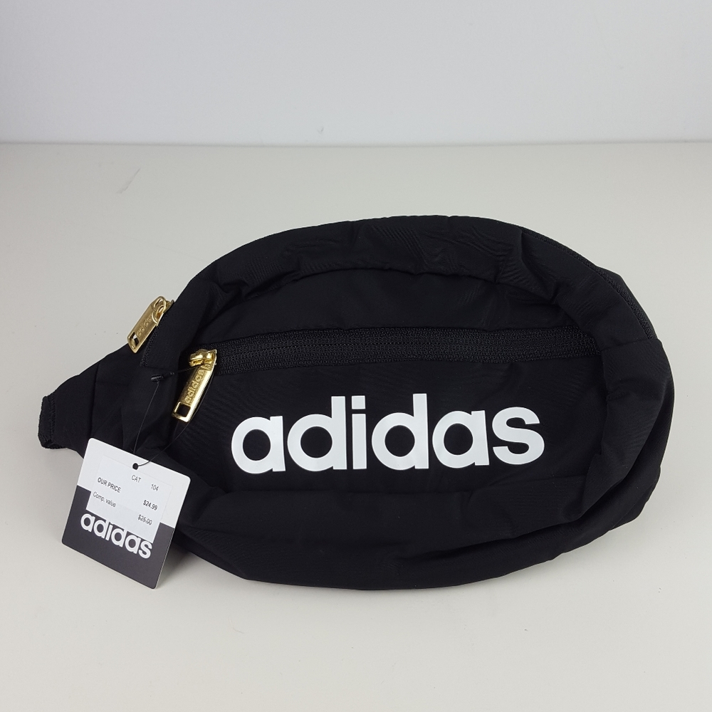 adidas Unisex Core Waist Pack 2 Pocket Black New